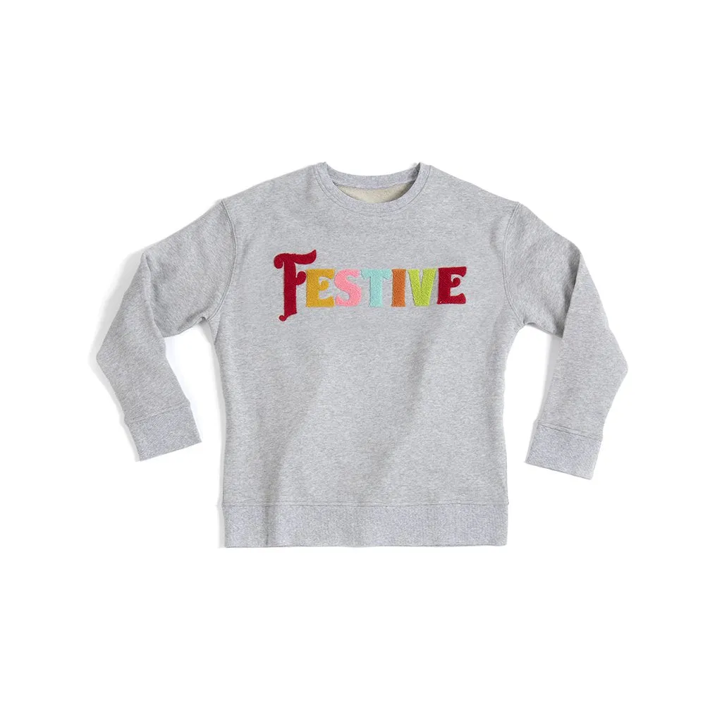 Shiraleah "Festive" Sweatshirt, Grey