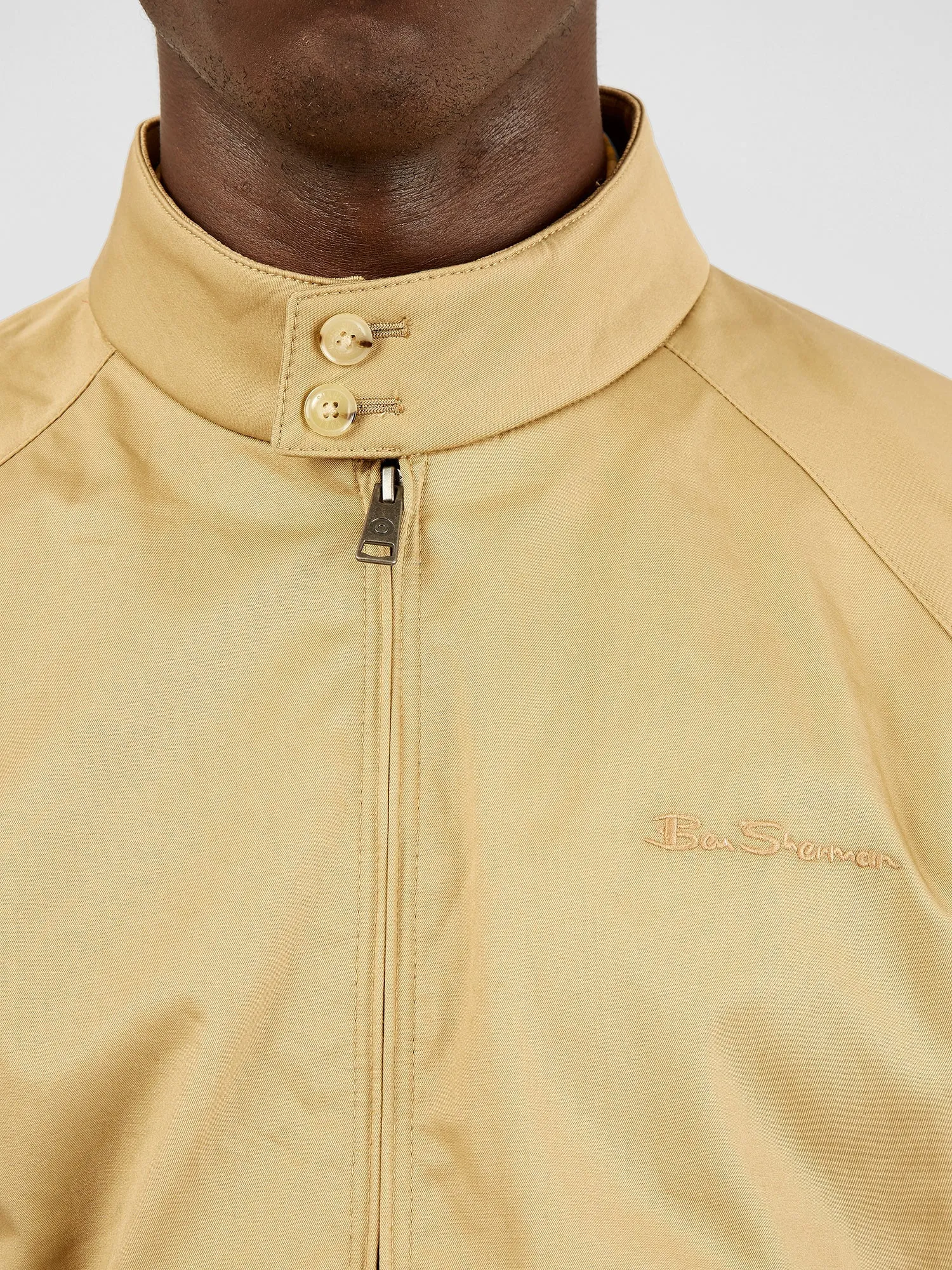 Signature Harrington Jacket - Sand