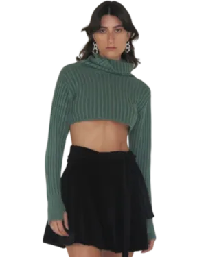 Size 2 (10) - Permanent Vacation Ribbed Crop Top