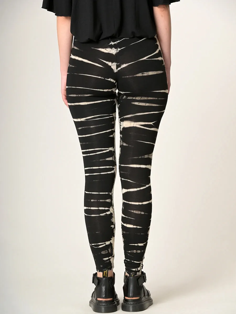 Tie Dye Leggings - Black - Style 4