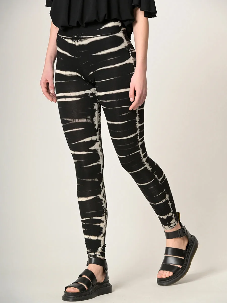 Tie Dye Leggings - Black - Style 4