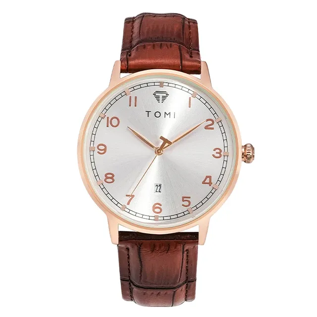 Unisex TOMI T-108 Calendar Dial Quartz Watch - Date Feature