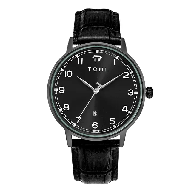 Unisex TOMI T-108 Calendar Dial Quartz Watch - Date Feature