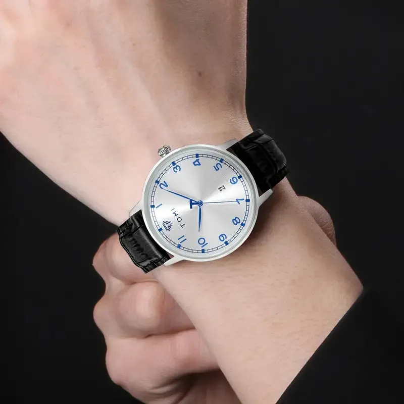 Unisex TOMI T-108 Calendar Dial Quartz Watch - Date Feature