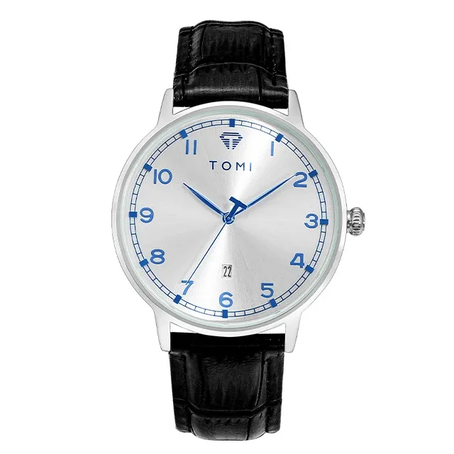 Unisex TOMI T-108 Calendar Dial Quartz Watch - Date Feature