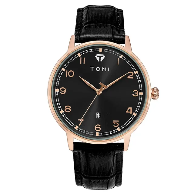 Unisex TOMI T-108 Calendar Dial Quartz Watch - Date Feature