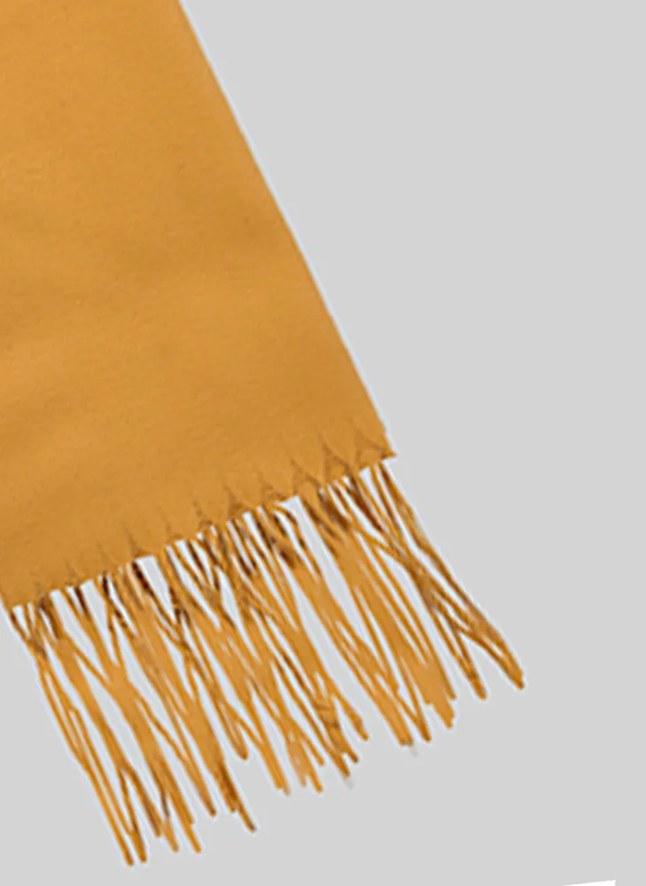 Women's Plain Pashmina Shawl with Tassels