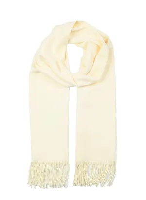 Women's Plain Pashmina Shawl with Tassels