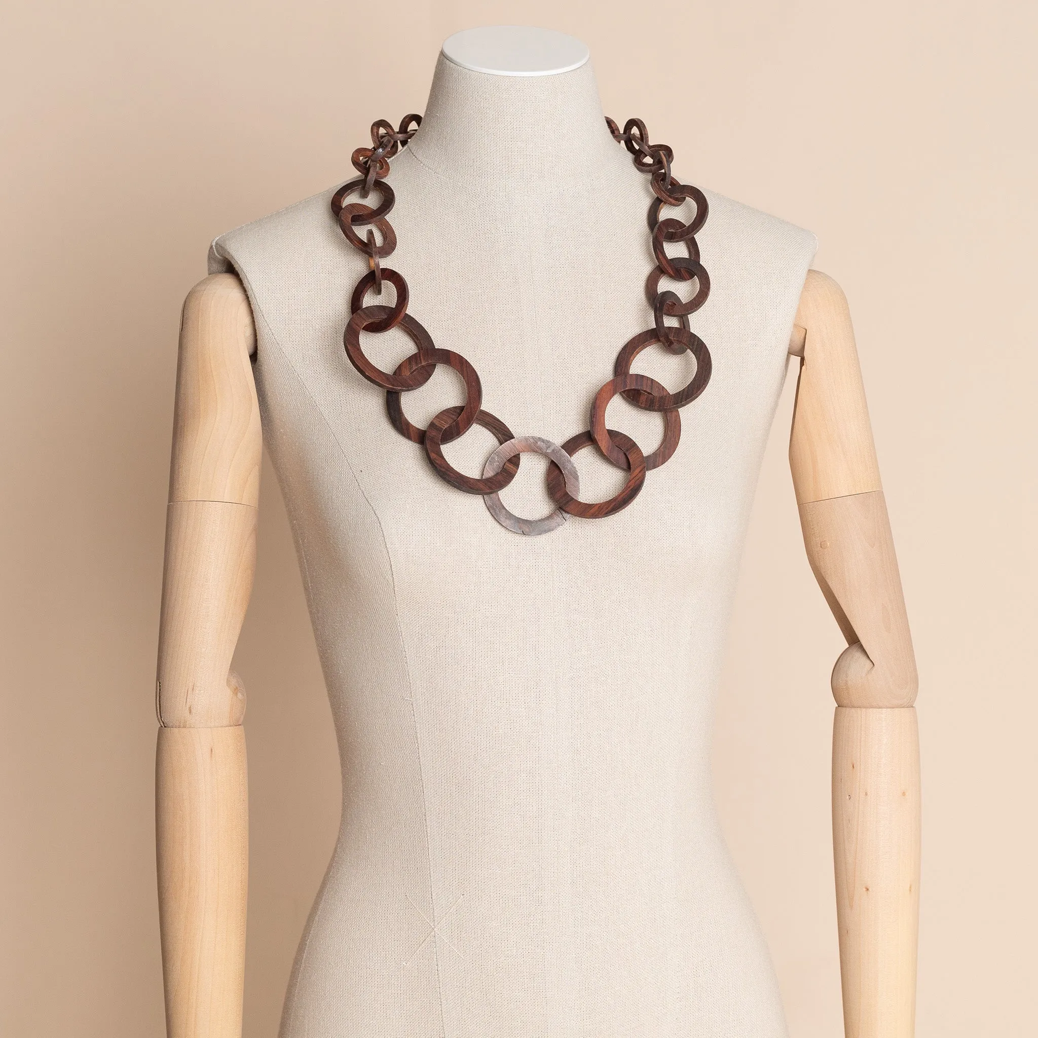 wood chain necklace